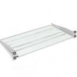 19" rack szerelhető rögzített polc 1U szürke