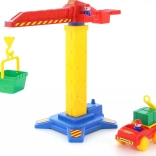 Építődarus készlet + kisautó