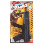 Kattogó játék géppisztoly gyerekeknek, elemek nélkül