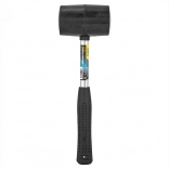 Deli Tools gumikalapács fekete/ezüst
