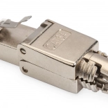 Helyszínen szerelhető RJ45 DIGITUS Cat 6A csatlakozó, árnyékolt, szerszám nélküli, PoE++, 10GbE
