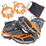 Csúszásmentes cipőburkolatok tüskékkel és láncokkal