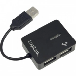 LogiLink USB hub 4 portos USB 2.0 fekete