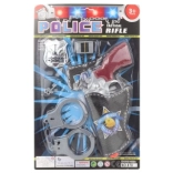 Rendőrségi készlet gyerekeknek pisztollyal, bilincsel és jelvénnyel