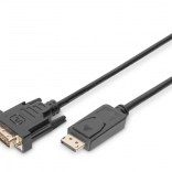 DisplayPort - DVI-D kábel zárral, 2m