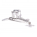 Dekoratív hajcsat ezüst gyöngyökkel