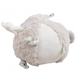 Bigjigs Baby mackós csörgő – aktív plüss labda