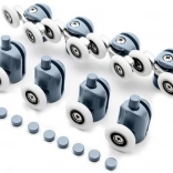 Görgők zuhanyajtókhoz, 8 darabos készlet