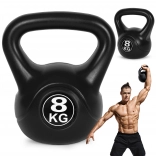 Kettlebell 8 kg ModernHome – műanyag kettlebell erősítéshez és rehabilitációhoz