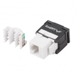 Szerszámmentes RJ45 UTP Cat.6a keystone modul 180° szerelvénydobozba