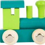 Zöld, fából készült mozdony SMALL FOOT
