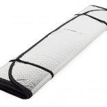 Szélvédő napellenző autóhoz, fényvisszaverő fólia tapadókorongokkal 130 × 60 cm