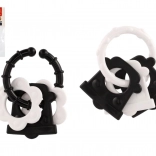 Rágókák babáknak – fekete-fehér formák, csörgő és fogantyú