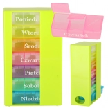 Heti tabletta szervező napi 3 rekesszel