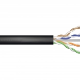 Kültéri géles installációs kábel kat. 5e U/UTP, 305 m, fekete