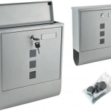 Nagy szürke postafiók időjárásálló funkcióval