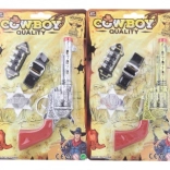 Sheriff-készlet – western pisztoly jelvénnyel és övvel gyerekeknek