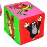 Textil kocka Kisvakond 10 cm