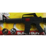 Gyerek géppisztoly – fekete műanyag géppuska 43 cm