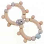 Hess csörgő nyolcas formájú kis csengővel pasztell színekben