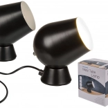 Fém asztali lámpa, fekete