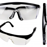 Védőszemüveg állítható szárakkal, fekete