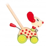 Bino tologatható kutyus csengővel pálcán