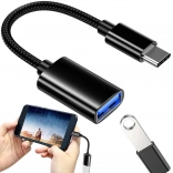 USB-C - USB-A 3.0 OTG adapter fonott kábellel