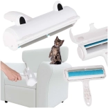 Állatszőr-eltávolító ruhákhoz és kárpithoz, fehér/kék, újrafelhasználható henger