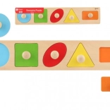 Fa puzzle gyerekeknek - Geometriai formák