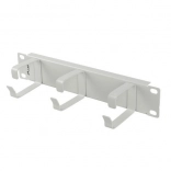 10" kábelrendező 3 fém tartóval, B típus, szürke