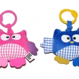 Rezgő plüss bagoly kiságy fölé, csörgő 21 cm