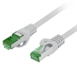 Patchcord kat.7 S/FTP LSZH CU 10 m szürke átment
