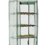 Erkélyre való fóliasátor négy polccal 69 × 49 × 160 cm