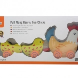 Viga húzható tyúkanyó csibékkel 36 cm