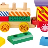Húzogatós, színes fa vonat small foot