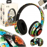 Vezeték nélküli fejpántos fejhallgató Bluetooth‑csatlakozással és RGB világítással